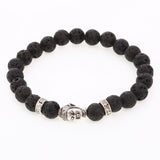 ZOSHI Men Chakra Jewelry Buddha Head Bracelet Female Bracelets Women Natural Stone Mala Beads Yoga Meditation Fashion Gifts