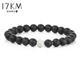 17KM Fashion 2 Color Distance Men Bracelet Jewelry For Men Women Fashion Stone Beads Yoga Fitness Fashion Energy Yoga Bracelets