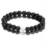 17KM Fashion Natural Stone Distance Bracelets For Women Men Classic Black and White Charm Beads Yoga Bracelet & Bangles Jewelry