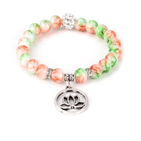 Lotus Bead Yoga Bracelet